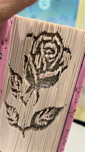 Book -folding Rose art