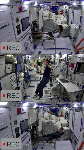 283 reactions | How does it feel to work out in space? #astronaut #space #workout #exercise #amazingChinesepeople #spacestation | Young China | Facebook