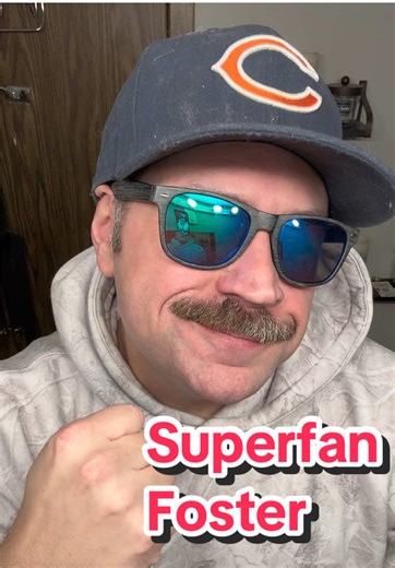 Superfan Foster @Chicago Bears @NFL @wgnmorningnews #football #goodbetterbest #dabears #playoffs #iceman