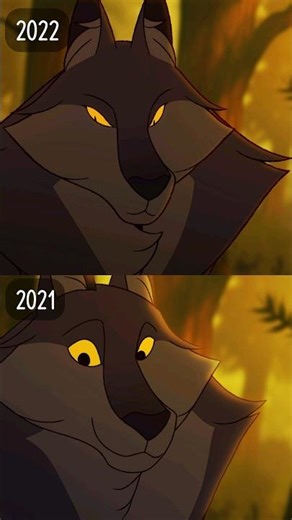 Animation Tests 2021 vs 2022 - CASSIE & THE WOLF #animation #cartoon #indieanimation #shorts