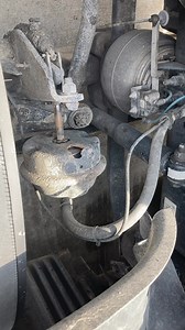 Another vehicle violation that was discovered by an MVE officer. This is the left steer axle brake. All brakes must be working on a commercial motor vehicle. Officers will be looking for violations such as this when conducting level 1 inspections during International Roadcheck. Drive Safe! | Iowa State Patrol Commercial Motor Vehicle Unit