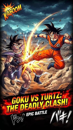 Saiyan Showdown: Goku vs. Turtz! 🌿⚡