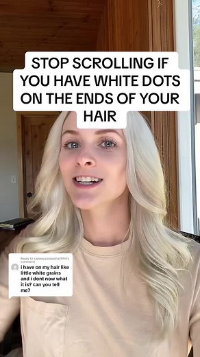 Replying to @sammysamantha1994 White spots on hair? Might be Trichorrhexis Nodosa. #trichologyeducation #hairexpert #scalpexpert #hair #hairtok #hairtiktok #damagedhair #hairgrowthtips #scalphealth #hairjourney #hairhealth #dorianmarie #hairlossspecialist #trichology #holisticbeauty #trichorrhexisnodosa #whitedots
