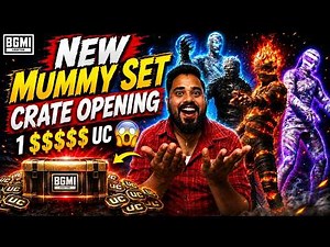1K Likes New Mummy Set Crate Opening 💜 | Mad Lion YT - 2282 ‪@BattlegroundsMobile_IN‬