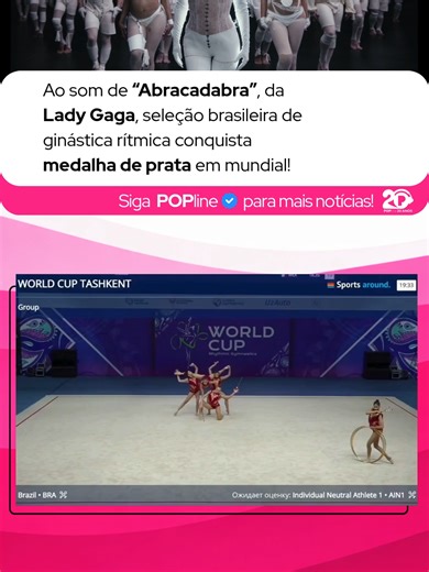 A CATEGORIA É: VAI, BRASIL! 🇧🇷 No último domingo (12), a seleção brasileira de ginástica rítmica conquistou a medalha de prata na Copa do Mundo de Ginástica Rítmica em Tashkent, no Uzbequistão, com uma performance incrível ao som de uma versão remix do hit
