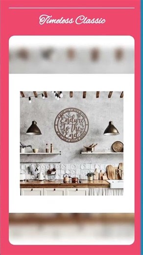 Endure To The End Metal Wall Art: Religious Home Decor, LDS Sign