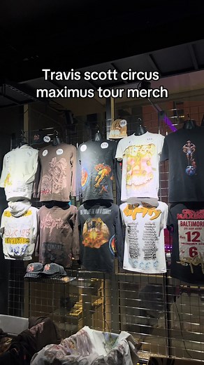 Travis Scott Circus Maximus Tour Merchandise Showcase