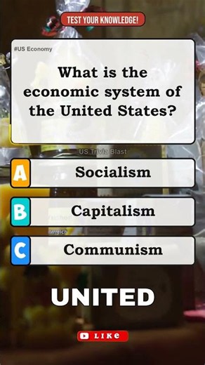 💰 What is the economic system of the United States? 📈🇺🇸 #Shorts #usaquiz #facts