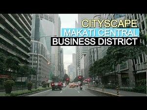 Makati Central Business District (CBD) on a typical Saturday