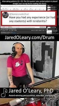 If you're a drummer with tendonitis, watch this | Drumming #Shorts