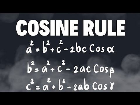 How to derive cosine rule formula