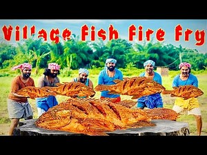Tiger Block village Cooking | Open Fire Fish Fry in Nature 🐠😂 | Wild & Funny Moments!