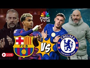 Chelsea Vs Barcelona UEFA Champions League LIVE at Stamford Bridge | Yamal Vs Palmer | Flick | N18G
