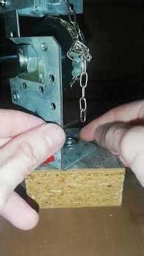 LED Light Bulb glued to M4 nut, then to DMX Metal Plank