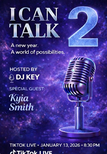 🎙️ Live Talk Show on TikTok | Real Stories, Real Conversations Episode 9 of I Can Talk 2 is going LIVE with a highly recommended guest who has a powerful story worth hearing. This episode is all about authenticity, bold conversations, and giving voices the mic they deserve. @Kyia 💕 📅 January 12, 2026 ⏰ 8:30 PM CST 📍 TikTok Live If you’re searching for real talk shows on TikTok, live interviews, and authentic conversations, this is the place to be. #ICT2 #ICanTalk2 #LiveInterview #RealConvers