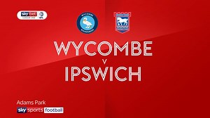 Wycombe 1-1 Ipswich: League leaders held by promotion-chasing Tractor Boys