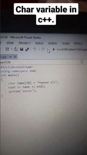 char variable in c++ 💻