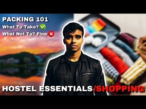 Hostel Essentials 🗿🔥 Things To Carry To The Hostel 👀🔥 What To Pack For Hostel 🧐 College Shopping