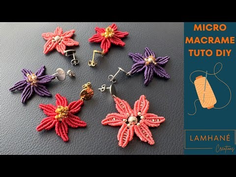 Micro Macramé Earrings Tutorial "Clémence"