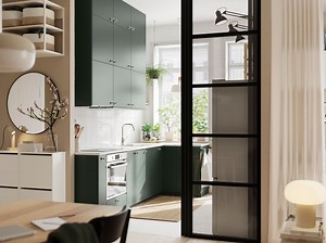 Skab et køkken med dybgrønne HAVSTORP fronter