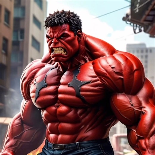 red hulk ai images I made
