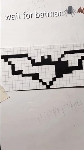 🦇 bat pixel art tutorial ✨ #pixelart #art #drawing #pix