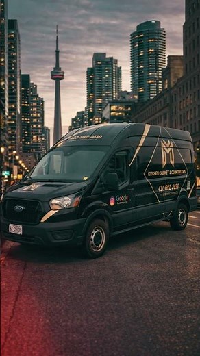 Ford Transit Van Wrap for M & M Kitchen Cabinet & Countertops | Toronto