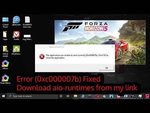 The application was unable to start correctly (0xc000007b) - Forza Horizon 5 Error fixed - RGR