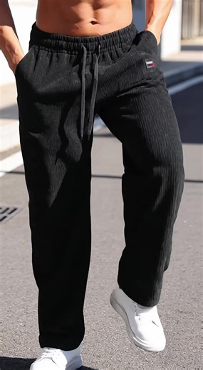 Men’s striped casual sport pants#pants #pantsformen #fasion #stripedpants #tiktokshop