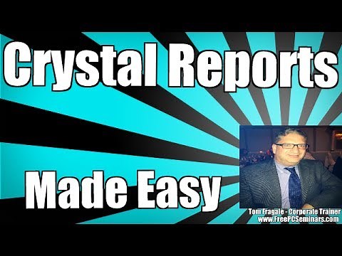 How to use Crystal Reports subreports to merge reports - crystal reports tutorial