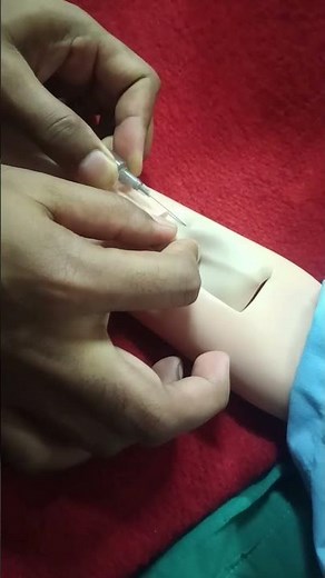 Practising the Intra dermal injection 💉 #risingnurse #education # #bscnursing #biology #cnet2026