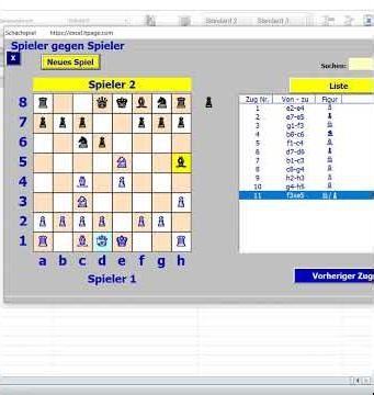 Checkmate of Legal Chess in Excel