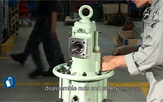 [MAN经典教学视频] MC/MC-C主机排气阀检修 Exhaust Valve Overhaul