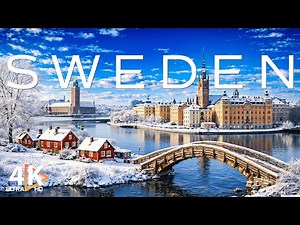 Winter in Sweden 4K Ultra HD ❄️ Enchanting Winter Wonderland Of Magical Villages, Frozen Lakes
