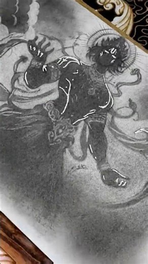 Vasudev Krishna Drawing | Day 38/100 Sketch Challenge #shorts #artist #krishnaart