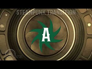 Steampunk Stinger Transition, Camera Lens Shutter with Click Sound, Gold Metal Twitch Transition