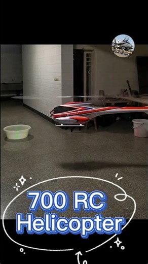 Incredible stability of this 700 size rc helicopter in door flight #rchelicopter #rc #hobby