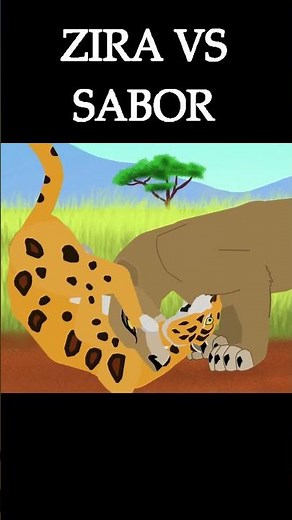 Zira VS Sabor #thelionking #tarzan #lionking #reileão #animation #animação #animals