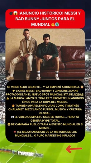 💣😱 ¡ANUNCIO HISTÓRICO! MESSI Y BAD BUNNY JUNTOS PARA EL MUNDIAL 🔥🌍