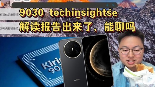 【极客湾】观众:9030 techinsights 解读报告出来了，能聊吗