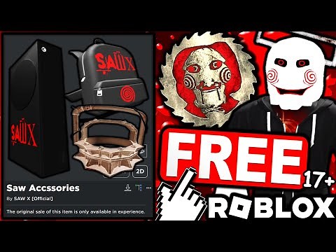 THE FIRST 17+ ROBLOX EVENT WITH FREE ACCESSORIES! (SAW X: Survive The Obby)