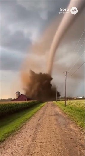 Drill-Bit Tornado Destroys Barn on Camera 🌪️ | Insane Midwest Storm Footage