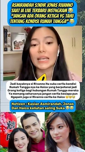 Asmirandah S!ndir Jonas & Haico During Latest Live‼️😭 #asmirandah #jonasrivanno #haicovanderveken