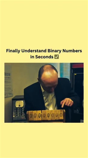 code_IND on Instagram: "Ever wondered how computers understand 0s and 1s? This clever visual demo breaks down binary numbers in the easiest way possible. Watch how each flip turns into real values and finally make sense of how digital logic works. Binary isn't complicated when you see it like this! #explore #viral All rights and credits reserved to the respective owner(s).DM for credits or a removal request (no copyright intended). #binary"