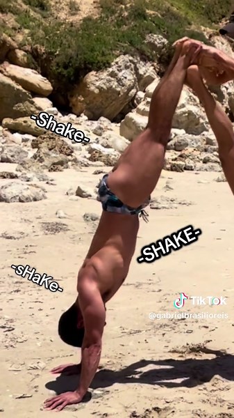 Acrobatic Fails in Tiny Speedos at the Beach