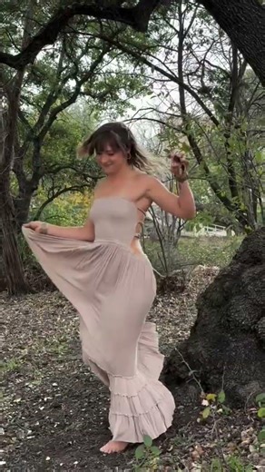 Climbing in a long flowy dress is for trained tree climbing experts only #funny #viral #comedy #fyp