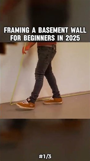 part 3 Framing a Basement Wall for Beginners (2025 DIY Guide) 🔨 | Easy Step-by-Step