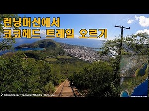 런닝머신에서 걷기좋은 하와이 코코헤드 트레일 오르기, Virtual walking kokohead crater stairs.