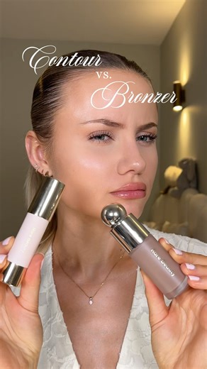 contour vs bronzer for beginners!!! #makeup #makeuptutorial #contourhacks #contour #bronzer