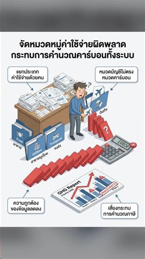 การลงบัญชีผิดหมวดหมู่ อาจทำให้ตัวเลขคาร์บอนขององค์กรผิดเพี้ยน